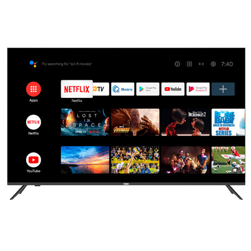 Haier 55 Smart TV S1 4K Ultra HD Wifi Noir 0