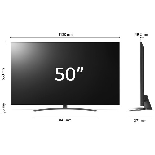 LG NanoCell 50NANO826QB.API TV 127 cm (50") 4K Ultra HD Smart TV Wifi Gris, Noir 2