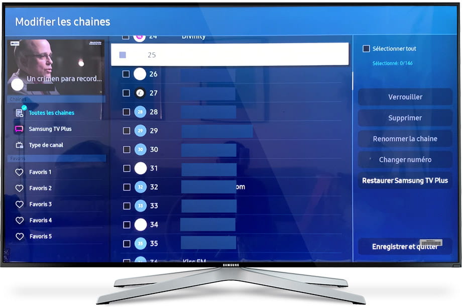 Channels Samsung TV