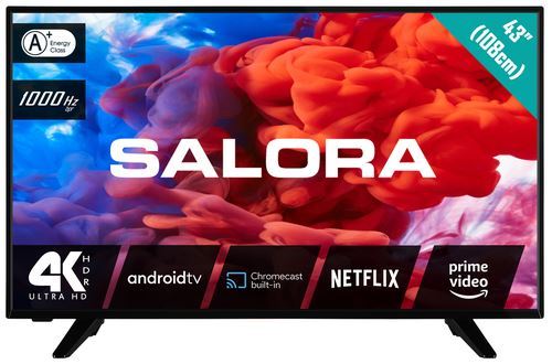 Salora 220 series 43UA220 TV 109,2 cm (43") 4K Ultra HD Smart TV Wifi Noir